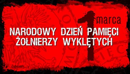 Plakat 1 marca Narodowy Dzień Pamięci Żołnierzy Wyklętych