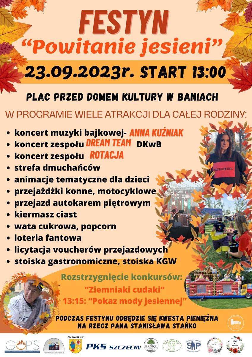 Plakat zapraszający na festy 